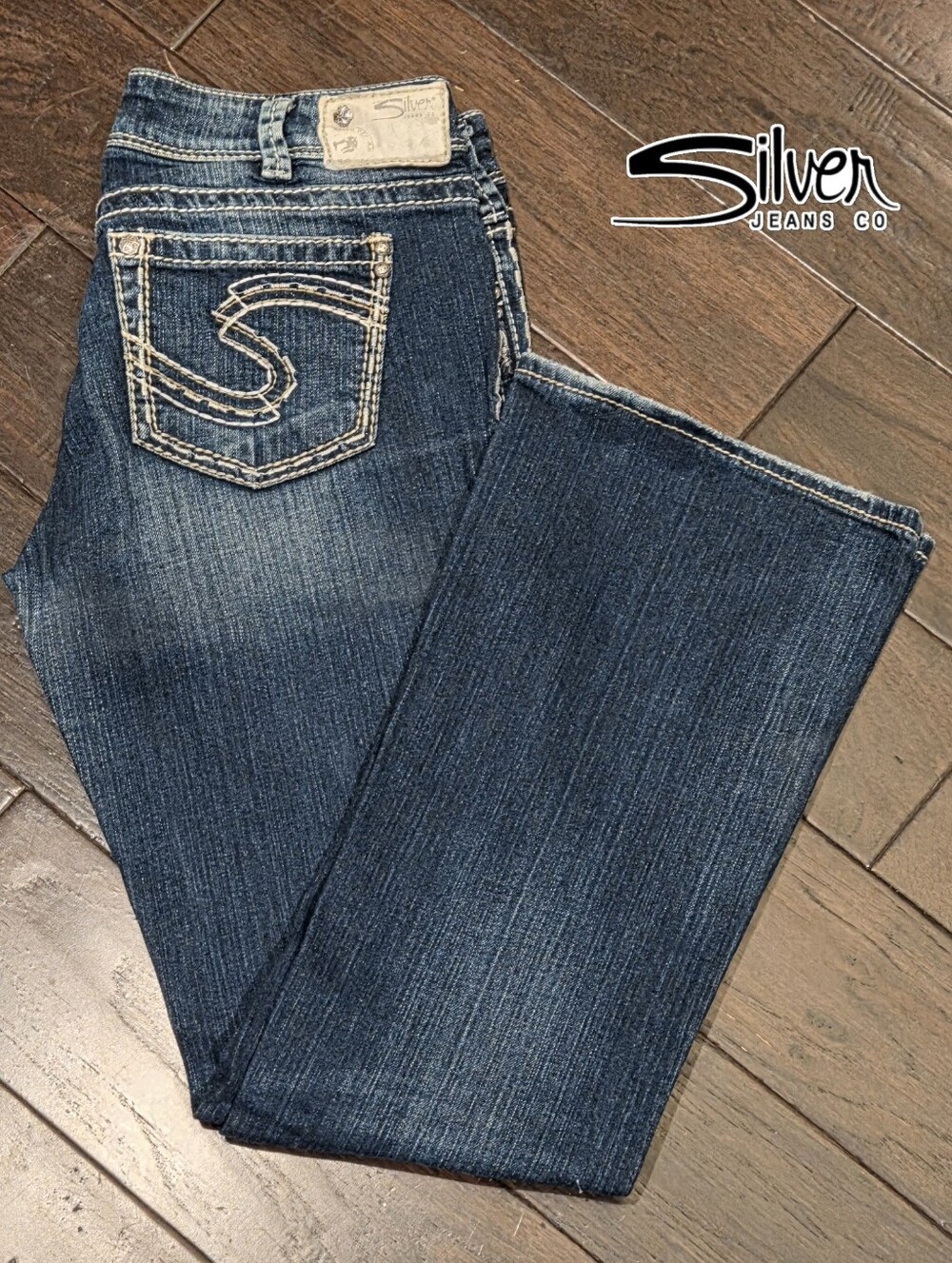 Womens Suki Silver Jeans 31Wx34L